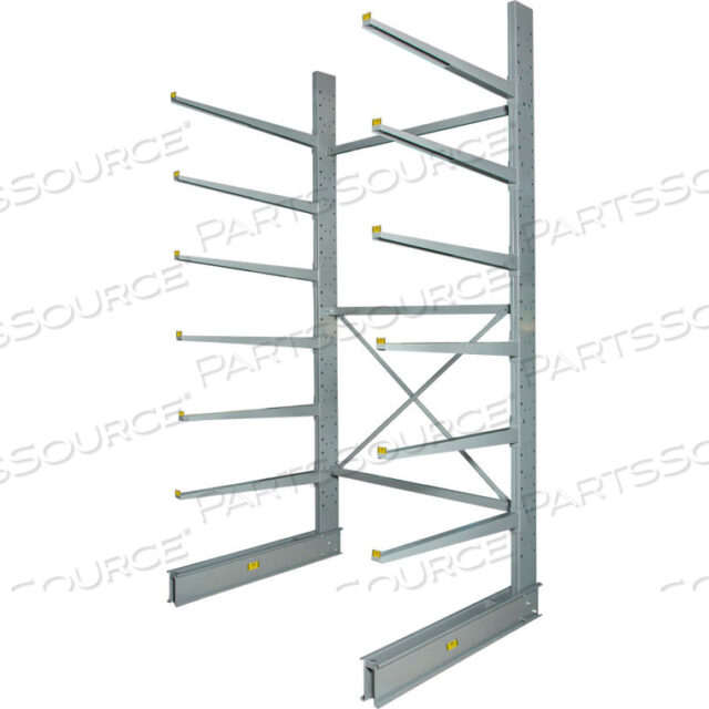 OEM#: S2U12LSINGLE SIDED HD CANTILEVER RACK STARTER, 72W X 52D X 12H, 8500 LBS CAP, FOR USE W/2000 SERIES, 2 LIP by Modern Equipment (Meco)