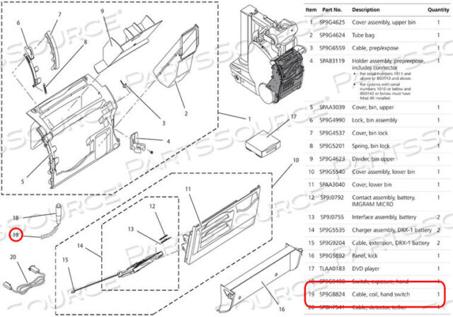 OEM#: 46-270800G5СБОРКА КАБЕЛЯ, ПОДГОТОВКА К ЭКСПОЗИЦИИ БЕЖЕВАЯ от Carestream Health, Inc.