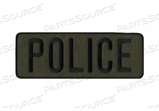 OEM#: 5246EMBRDRD PATCH POLICE BLCK ON OLIVE DRAB от Heros Pride