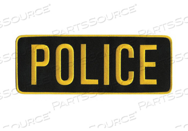 OEM#: 5253EMBRDRD PATCH POLICE MEDIUM GOLD ON BLCK от Heros Pride