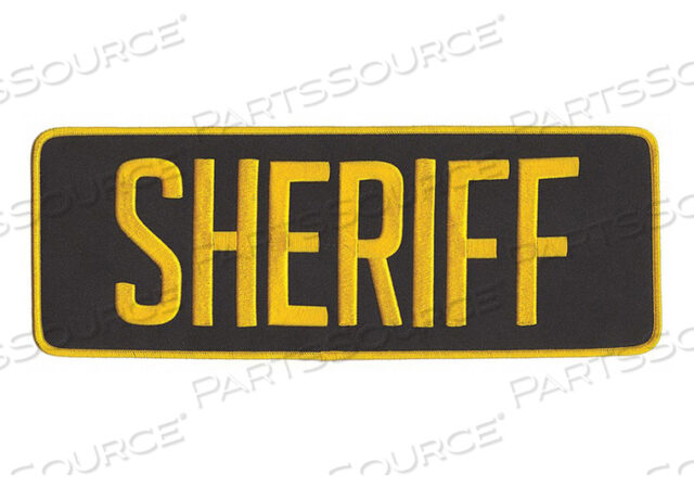 OEM#: 5263EMBRDRD PATCH SHERIFF MED GOLD ON BLCK от Heros Pride