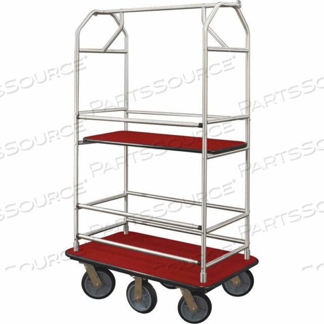 OEM#: 5648SA-S-BYBELLMAN ТЕЛЕЖКА CONDO 48X25 САТИНОВЫЙ АЛЮМИНИЕВЫЙ КОВЕР БОРДОВОГО ЦВЕТА, 6 РЕЗИНОВЫХ КОЛЕС от Glaro Products Inc