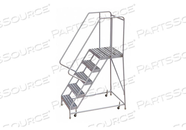 OEM#: WLAR105164-D45 АЛЮМИНИЕВАЯ ЛЕСТНИЦА НА КОЛЕСАХ, 16W РЕБРИСТАЯ ПРОСТУПЕНЬ, 21D ВЕРХНЯЯ СТУПЕНЬКА, 32 ПОРУЧНЯ от Tri-Arc
