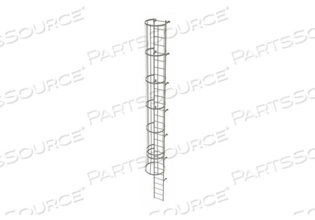 OEM#: WLFC1129FIXED LADDER W/ SAFETY CAGE STEEL 28 FT. by Tri-Arc