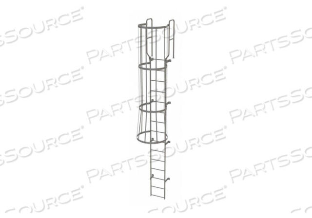 OEM#: WLFC121515 Проходная стационарная лестница со стальной решеткой, серая, Tri-Arc