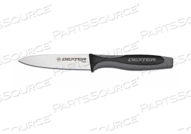 OEM#: 29473PARING KNIFE, HIGH CARBON STEEL, STAMPED, BLACK/GRAY HANDLE, 3-1/2L by Dexter Russell