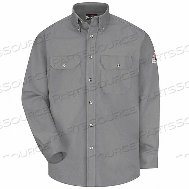 OEM#: SLU2SY LN LEXCEL FR COMFORTOUCH FR DRESS UNIFORM SHIRT SLU2, SILVER GRAY, SIZE L LONG by VF Imagewear, Inc.