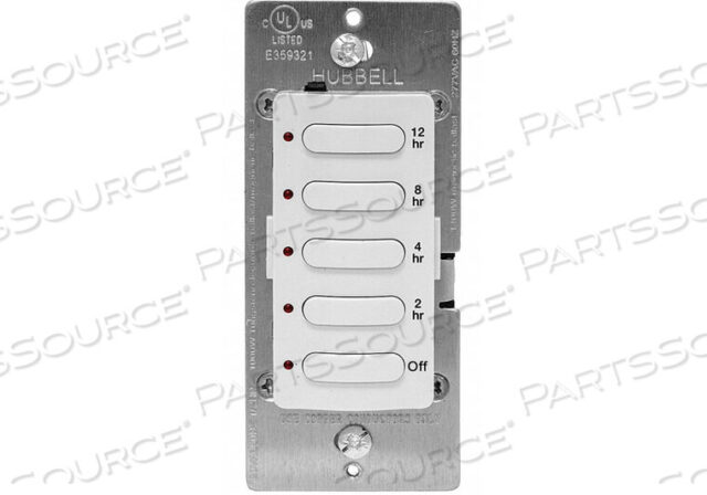 OEM#: DT5012WTIMER ELECTRONIC 120/277V WHITE by Hubbell Incorporated, Wiring Device-Kellums