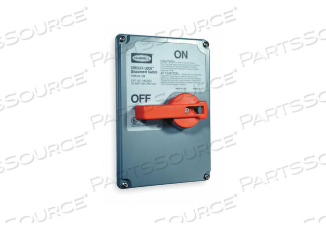 OEM#: HBLDS10RCREPLACEMENT COVER NON FUSED 100A NEMA 4X от Hubbell Incorporated, Wiring Device-Kellums