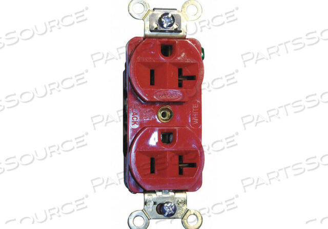 OEM#: HBL5352RRoseptacle duplex 20A 5-20R 125V RED от Hubbell Incorporated, Wiring Device-Kellums