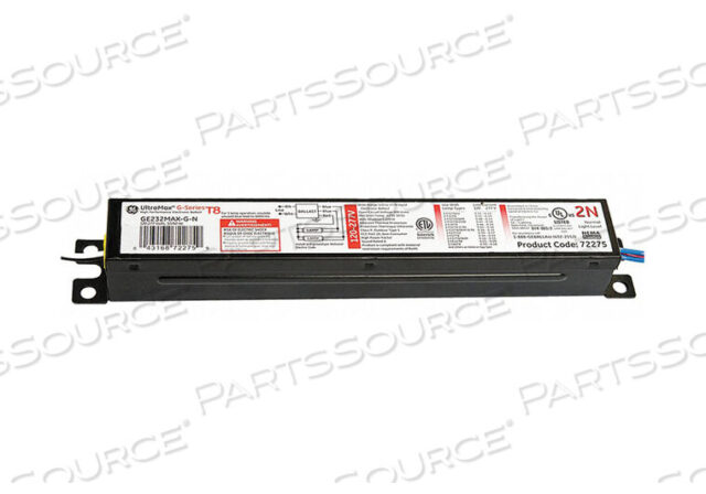OEM#: GE232MAX-G-NULTRAMAX® БАЛЛАСТ, ЭЛЕКТРОННЫЙ, ФЛУОРЕСЦЕНТНЫЙ, T8, T12, 120-277 В переменного тока, 56 Вт, 1-2 ЛАМПЫ от GE Lighting