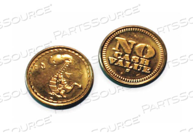 OEM#: TK-500TOKENS BRASS PK500 от Turnstile Security Systems Inc.
