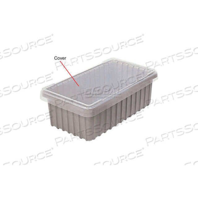 OEM#: 50B1805LNКРЫШКА-ЗАЩЕЛКА ДЛЯ МОДУЛЬНОГО РАЗДЕЛЯЕМОГО КОРОБА С РЕШЕТКОЙ, 17-3/4X5-1/2, ПРОЗРАЧНАЯ от Cr Daniels | Dandux