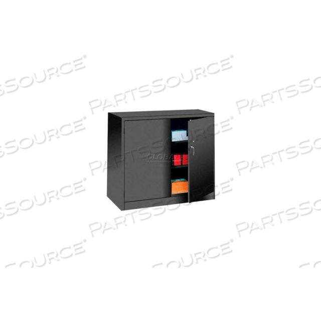 COUNTER HEIGHT STORAGE CABINET - 48X24X42 - BLACK