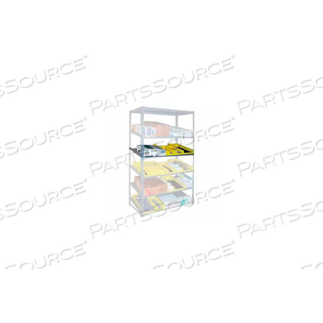 OEM#: ZSSS-3618-MGYSНаклонный полочный стеллаж, дополнительный уровень, 36Ш x 18Д, серый, от Tennsco Corp.
