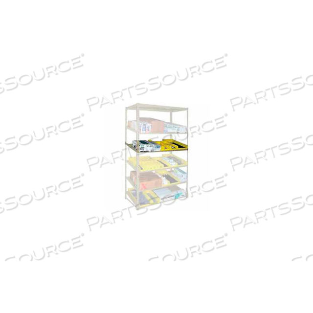 OEM#: ZSSS-3624-SNDSНаклонный полочный стеллаж, дополнительный уровень, 36 Ш x 24 Д, бежевый, от Tennsco Corp.