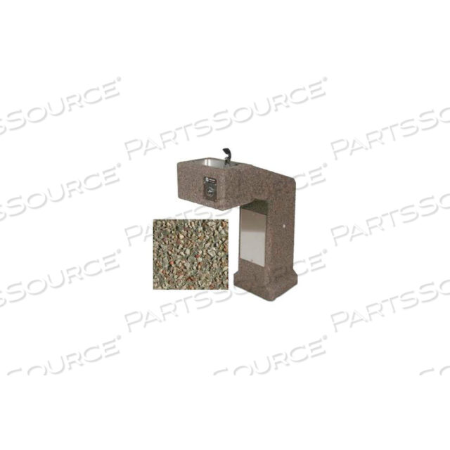 OEM#: DFBF-36-GRAYCONCRETE УЛИЧНЫЙ ПИТЬЕВОЙ ФОНТАН, ДОСТУПНЫЙ ДЛЯ АДАПТИВНЫХ ТЕРРИТОРИЙ - СЕРЫЙ ИЗВЕСТНЯК от Bohlmann