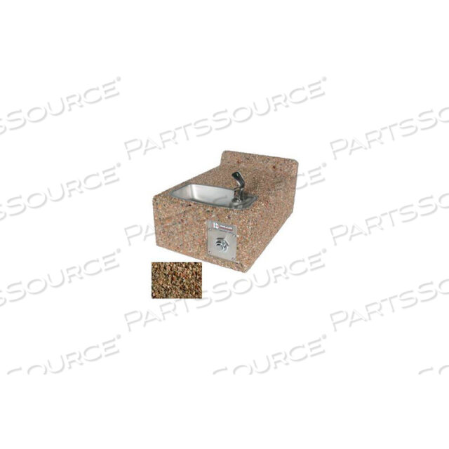 OEM#: DFWM-19-TANCONCRETE НАСТЕННЫЙ УЛИЧНЫЙ ПИТЬЕВОЙ ФОНТАН, ДОСТУПНЫЙ ДЛЯ АДАПТИВНЫХ ЛИЦ - TAN RIVER ROCK от Bohlmann
