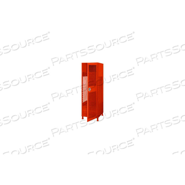 OEM#: GL-2472-24-DFL-RDСВАРНОЙ ШКАФЧИК ДЛЯ ОХРАННОГО СНАРЯЖЕНИЯ С ДВЕРЦОЙ, БЛОКИРОВКОЙ ДЛЯ НОГ И НОЖКАМИ 24X24X72 КРАСНЫЙ от Pucel Enterprises