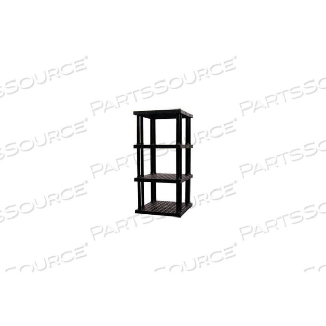 OEM#: S3636X4 СТРУКТУРНЫЙ ПЛАСТИКОВЫЙ ВЕНТИЛИРУЕМЫЙ СТЕЛЛАЖ, 36Ш X 36Г X 75В, ЧЕРНЫЙ от SPC Industrial