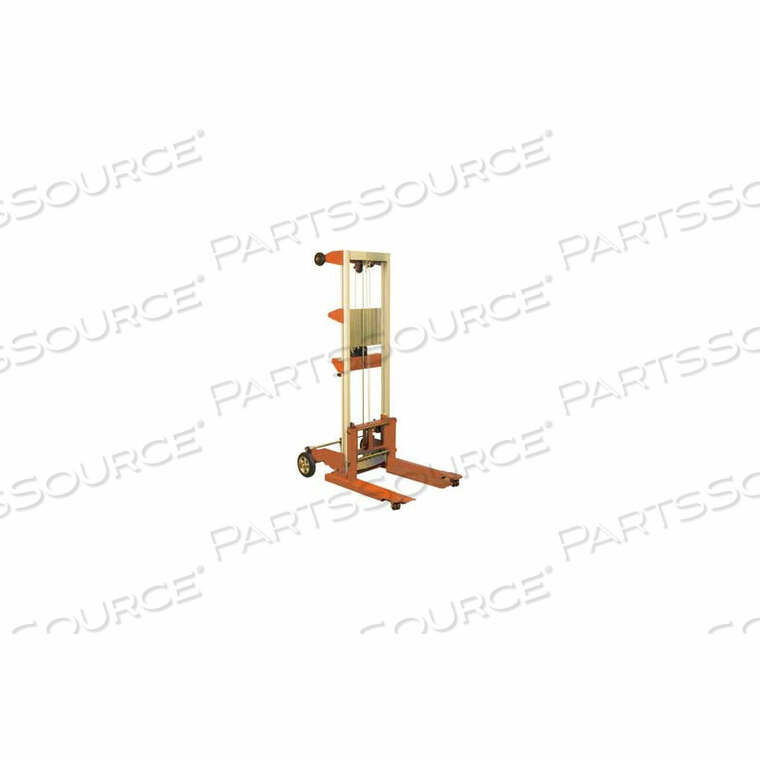 OEM#: 273510ГРУЗОПОДЪЕМНИК С РУЧНОЙ ЛЕБЕДКОЙ 400 ФУНТОВ. 120 ПОДЪЕМНЫХ ФИКСИРОВАННЫХ НОЖЕК от Wesco