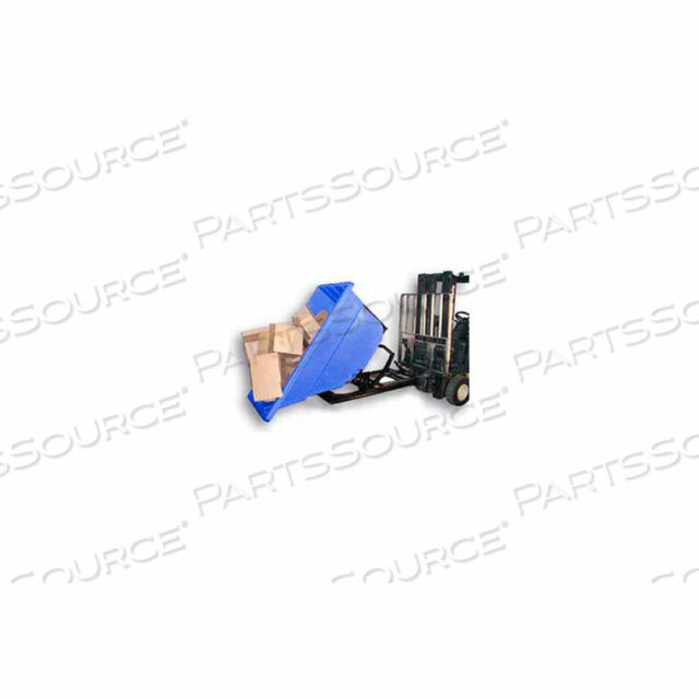 OEM#: SD-1.1 BLACKPLASTIC SELF-DUMPING FORKLIFT HOPPER, 1-1/10 CU. YD., 1000 LBS. CAP., BLACK by Bayhead Products