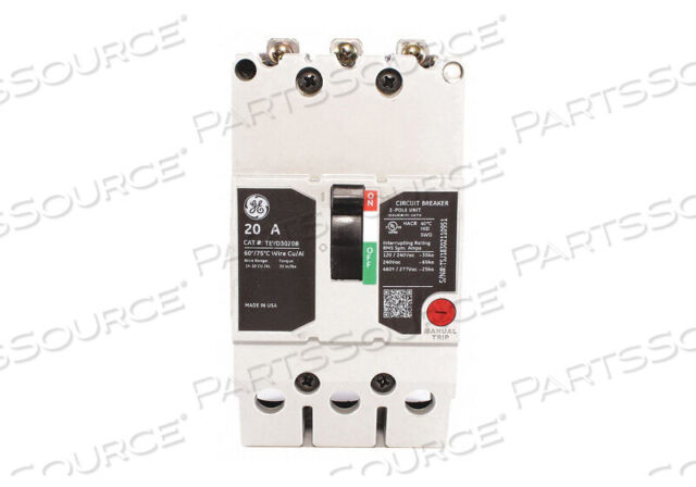 OEM#: TEYD3020BCВЫКЛЮЧАТЕЛЬ 20A 3P TEY 277/480VAC от General Electric Company