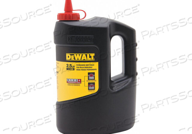 OEM#: DWHT72716ПЕРМАНЕНТНЫЙ КРАСНЫЙ МЕЛ ДЛЯ МАРКИРОВКИ 2,5 ФУНТА от DeWalt