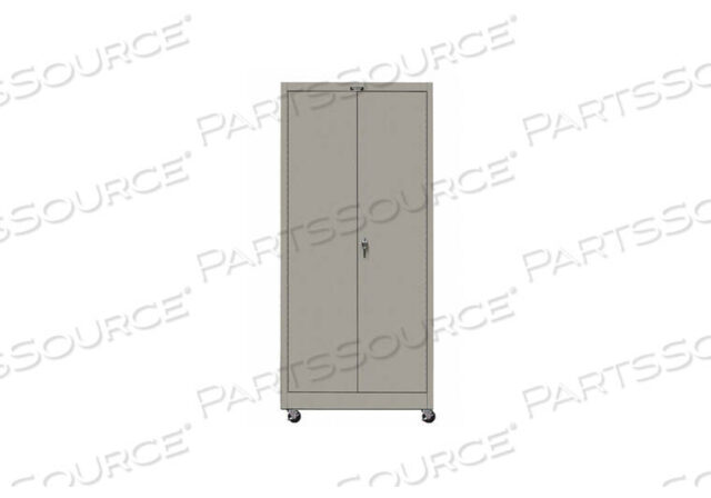 OEM#: 415S24MA-HG400 СЕРИЯ МОБИЛЬНЫЙ ШКАФ ДЛЯ ХРАНЕНИЯ С ПЛОСКОЙ ДВЕРЬЮ, 36X24X72, СЕРЫЙ, СБОРКА Hallowell