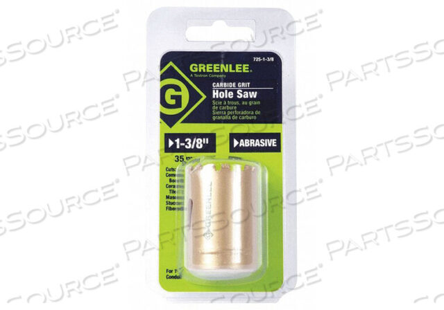 OEM#: 725-1-3/8CARBIDE-GRIT HOLE SAW 1-3/8IN от Greenlee