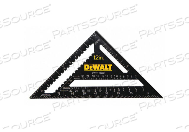 OEM#: DWHT46032КВАДРАТНЫЙ АЛЮМИНИЕВЫЙ ЧЕРНЫЙ 12 ДЮЙМОВ ГРАДУИРОВКА 8THS от DeWalt