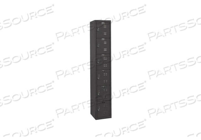 OEM#: U1282-6MESIX TIER 6 DOOR BLACK TIE STEEL LOCKER, 12WX18DX12H, ЧЕРНЫЙ, В РАЗОБРАННОМ СОСТАВЕ от Hallowell