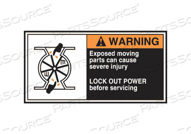 OEM#: LECN363LABEL CEMA 2-1/2X5 ПРЕДУПРЕЖДЕНИЕ ОТКРЫТО PK5 от Accuform Manufacturing, Inc.