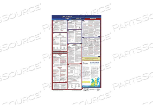 OEM#: 300-NY-1LABORLAW ПОСТЕР FED/STA NY ENG 26INH 1YR автор J.J. Келлер и партнеры
