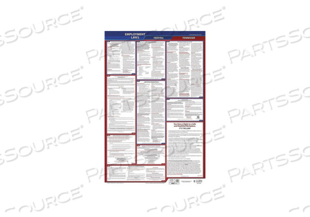 OEM#: 300-TNLABORLAW POSTER FED/STA TN ENG 40WX26INH от J.J. Keller & Associates