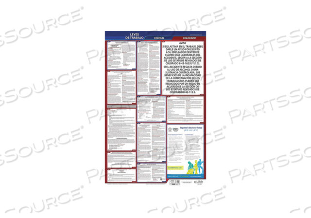 OEM#: 400-COLABOR LAW POSTER FED/STA CO SP 40WX26INH от J.J. Keller & Associates