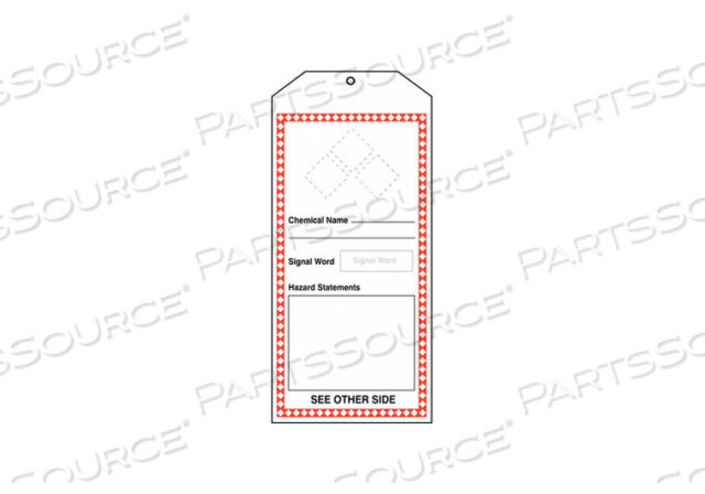 OEM#: THS403CTMGHS МЕТКИ ХИМИЧЕСКОЕ НАЗВАНИЕ 8-1/2X3-7/8IN PK5 от Accuform Manufacturing, Inc.