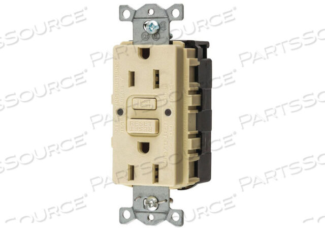 OEM#: SNAPGFTW15IGFCI РОЗЕТКА 15A 125VAC 5-15R IVORY от Hubbell Incorporated, Wiring Device-Kellums