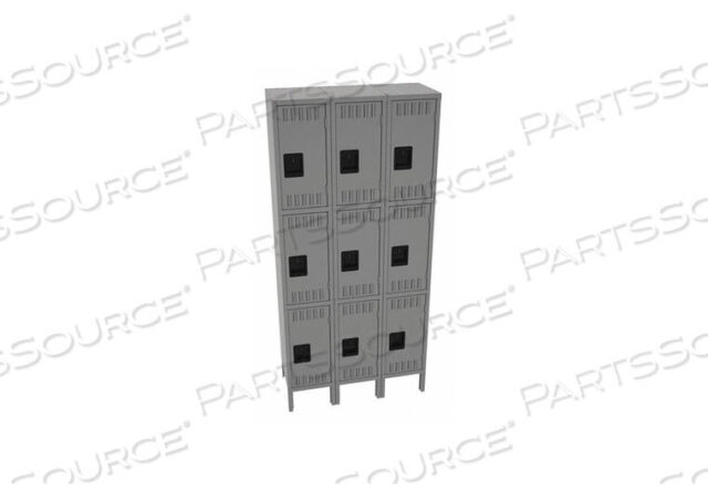 OEM#: TTS-121224-3MGWRDRB LOCKR LVRD 3 WD 3 TIER MEDIUM GRAY от Tennsco Corp.