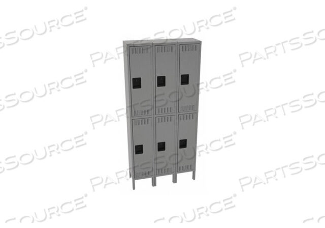 OEM#: DTS-121236-3MGWRDRB LOCKR LVRD 3 WD 2 TIER MEDIUM GRAY от Tennsco Corp.