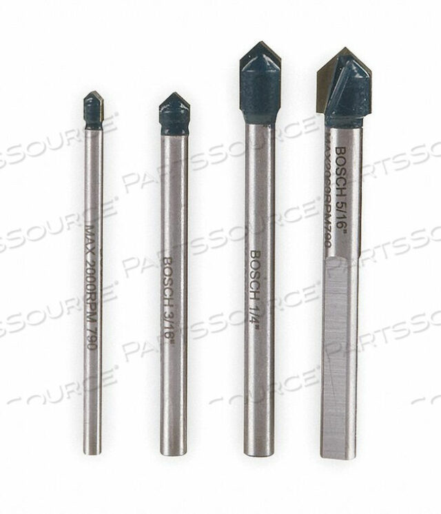 OEM#: GT2000 НАБОР ФРЕЗ ДЛЯ СТЕКЛА И ПЛИТКИ 1/8-5/16 4 шт от Bosch Tools
