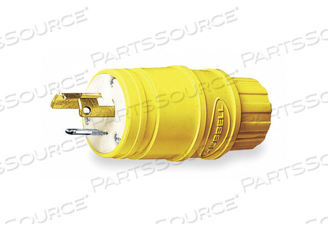OEM#: HBL24W47ВИЛКА TWIST-LOCK, 15A, L5-15P, 2P, 3W, 125V, ЗАЗЕМЛЕНИЕ, ЖЕЛТАЯ, ЭЛАСТОМЕР от Hubbell Incorporated, Wiring Device-Kellums