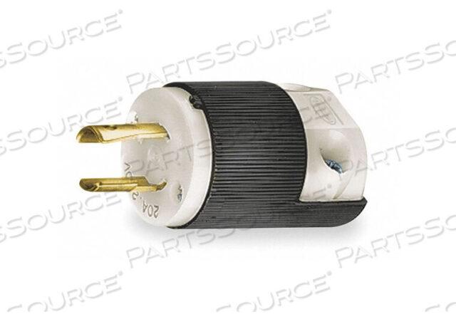 OEM#: HBL7102CLOCKING PLUG, 20A, 250V, 2P 2W NYLON BLACK/WHITE от Hubbell Incorporated, Wiring Device-Kellums
