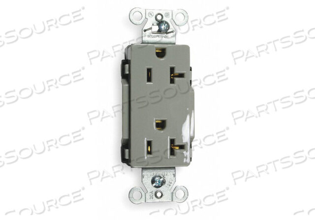 OEM#: DR20GRYRECEPTACLE DECO 20A 5-20R 125V GRAY от Hubbell Incorporated, Wiring Device-Kellums