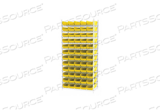 OEM#: AWS183630138YD5528 СТЕЛЛАЖ ДЛЯ ЯЩИКОВ ОБЩАЯ ВЫСОТА 74, 60 ЯЩИКОВ ЖЕЛТЫЙ от Akro-Mils / Myers Industries, Inc.