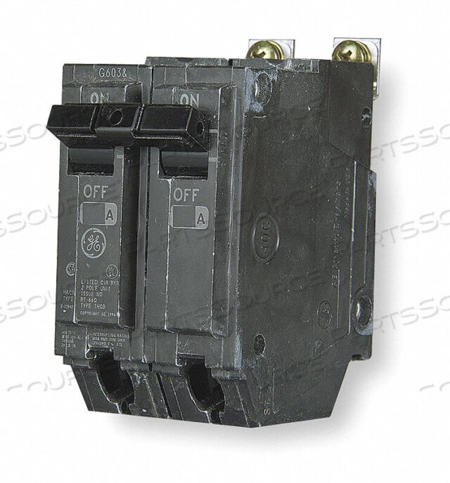 OEM#: THHQB2120АВТОМАТИЧЕСКИЙ ВЫКЛЮЧАТЕЛЬ 20A BOLT ON 120/240V 2P от General Electric Company