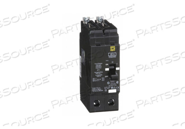 OEM#: EDB24060АВТОМАТИЧЕСКИЙ ВЫКЛЮЧАТЕЛЬ 60A BOLT ON 277/480V 3P квадратный D