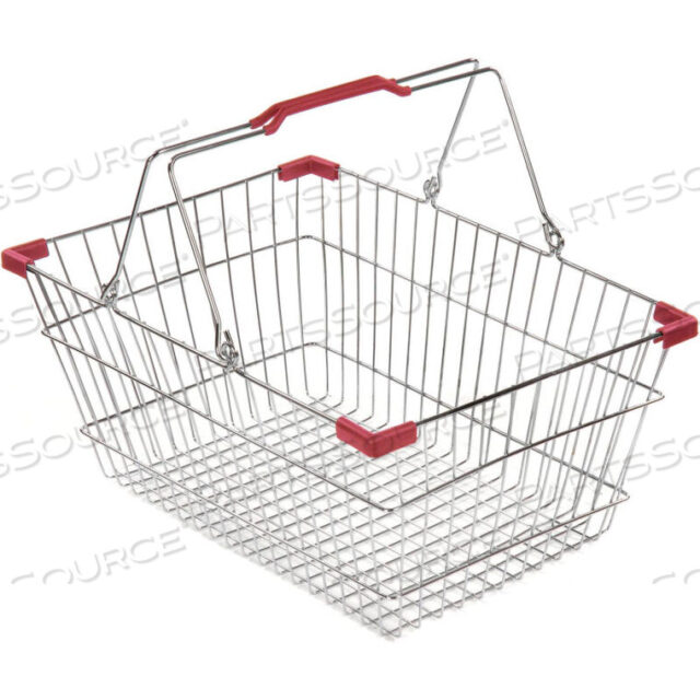 OEM#: 203-30L-WHB-RED-20WIRE КОРЗИНА ДЛЯ ПОКУПОК ОБЪЕМОМ 30 ЛИТРОВ С КРАСНЫМИ ПЛАСТИКОВЫМИ РУЧКАМИ от Versacart Systems, Inc.