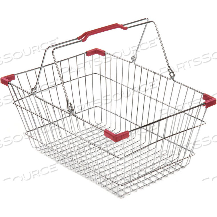 OEM#: 203-30L-WHB-RED-20WIRE КОРЗИНА ДЛЯ ПОКУПОК ОБЪЕМОМ 30 ЛИТРОВ С КРАСНЫМИ ПЛАСТИКОВЫМИ РУЧКАМИ от Versacart Systems, Inc.