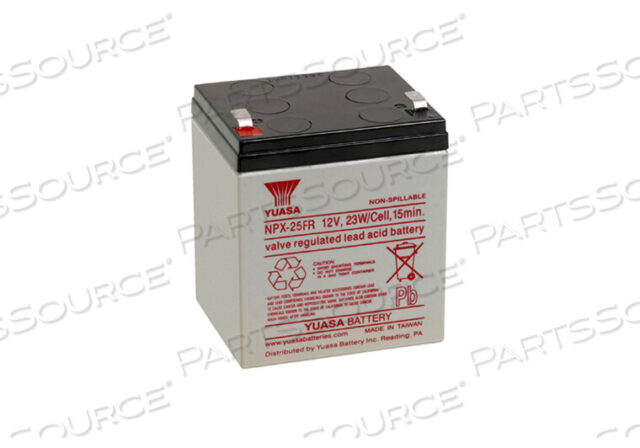 Replaces Datex-Ohmeda 1009-5682-000BATTERY, SEALED LEAD ACID, 12V, 5.4 AH, FASTON (F1)